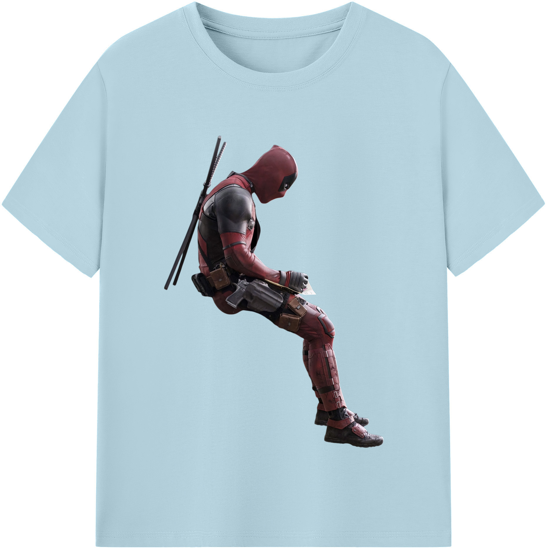 （画像用） Deadpool デッドプール 綿100％半袖Tシャツ（フロントプリント）